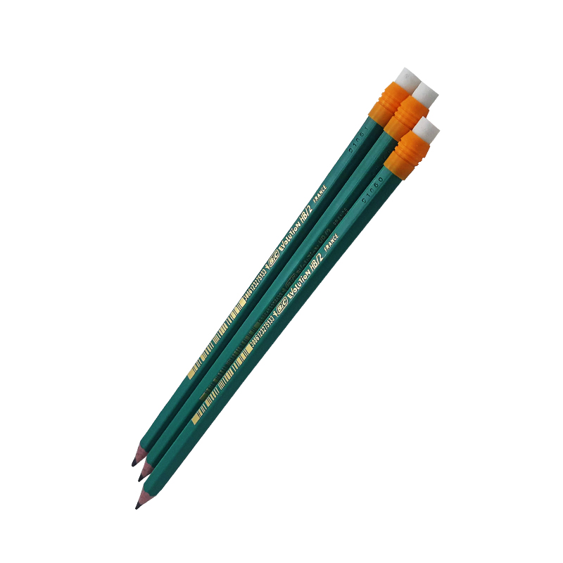 Crayon noir HB/2 BIC évolution avec embout gomme