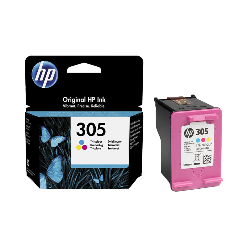 HP Cartouche d'encre trois couleurs HP 305 authentique