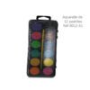 Boite aquarelle-12 pastilles-1 pinceau-Ref 8012-A1