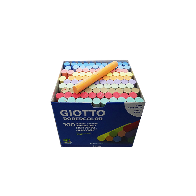 Giotto Robercolor boîte de 100 craies coloris assortis