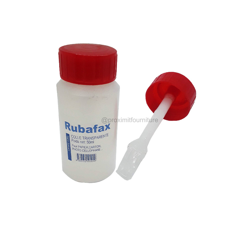 Colle transparente liquide RUBAFIX en flacon de 100gr ou 1l