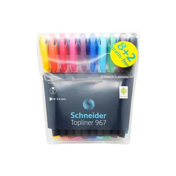 Pochette-10-feutres-Schneider-pointe-0.4-mm-Topliner-967
