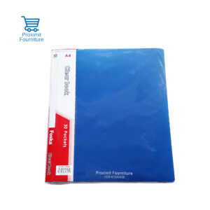 Clear-Book-A4-30-pochettes-60-vues-Ref-F30AB-bleu-FOSKA