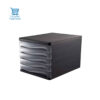Bloc-de-classement-a-5-tiroirs-plastique-noir-ARK