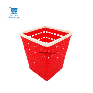 Pot-a-crayon-en-plastique-ajoure-forme-carre-evasee