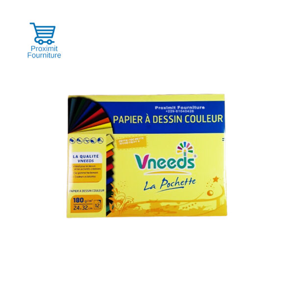 Pochette-12-papiers-dessin-couleur-180g-Vneeds Pochette-12-papiers-dessin-couleur-180g-Vneeds