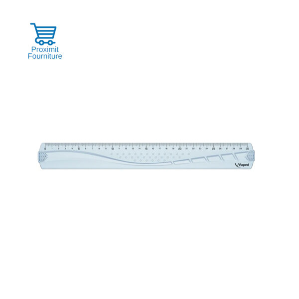 Règle-30-cm-transparente-Maped-Géo-metric-PF Regle-plate-transparente-30-cm-Maped-Geometric